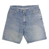 WRANGLER Mens Denim Blue Cotton Shorts M W36 Classic Fit Casual 5-Pocket