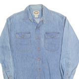 BANANA REPUBLIC Mens Blue Denim Shirt M Cotton Blend Casual Button Down