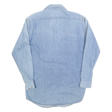 BANANA REPUBLIC Mens Blue Denim Shirt M Cotton Blend Casual Button Down