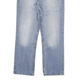 CHARLES VOGELE Mens Jeans Blue Regular Straight Denim Light W34 L30 Casual Zip