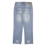CHARLES VOGELE Mens Jeans Blue Regular Straight Denim Light W34 L30 Casual Zip