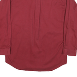 REGATTA Mens Red Shirt M Casual Denim Collar Button Long Sleeve Cotton Blend