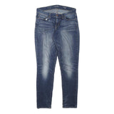 LEVI'S Womens Blue Slim Skinny Denim Medium W28 L27 Cotton Blend Zip Jeans