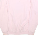 HANES Womens Pink Sweatshirt Snow Bunny Print Crew Neck M Cotton Blend Casual