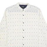 ONLY & SONS Mens White & Black Cotton Blend Shirt XL Casual Shirt Button Collar