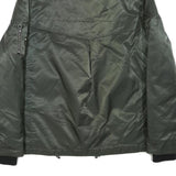 GUESS Womens Green Zip Up Jacket M Polyester Blend Plain Casual Winter Outerwear