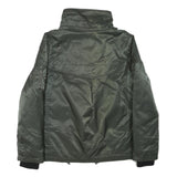 GUESS Womens Green Zip Up Jacket M Polyester Blend Plain Casual Winter Outerwear