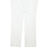 TOMMY HILFIGER Womens Cotton Blend White Slim Straight Trousers W32 L31