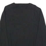 NAUTICA Mens Black Plain Cotton Jumper Crew Neck Basic Knit L Comfortable Casual