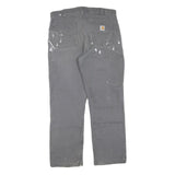 CARHARTT Mens Cotton Blend Grey Regular Fit Straight Leg Trousers W36 L30
