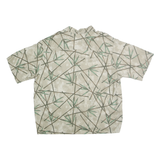 PURITAN Mens Beige & Green Rayon Short Sleeve Shirt XL Lightweight Printed