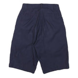 Womens Navy Casual Cotton Blend Shorts XXS W23 High Waist Relaxed Fit