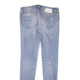DIESEL Womens Slim Light Blue Denim Jeans Cotton Blend Zip W30 L34 Stylish