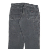 DICKIES Mens Jeans Black Regular Straight Denim Medium W36 L30 Workwear