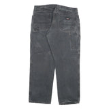 DICKIES Mens Jeans Black Regular Straight Denim Medium W36 L30 Workwear