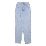 KEEP Womens Jeans Blue Regular Straight Denim Light W22 L30 Cotton Blend Zip