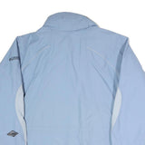 COLUMBIA Womens Blue & White Outdoor Jacket XL Polyester Blend Zip Plain