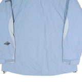COLUMBIA Womens Blue & White Outdoor Jacket XL Polyester Blend Zip Plain
