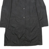 KALIKO Womens Black Button Jacket UK 12 Polyamide Blend Plain Classic Stylish