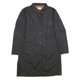 KALIKO Womens Black Button Jacket UK 12 Polyamide Blend Plain Classic Stylish