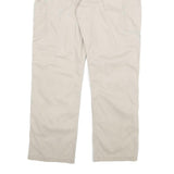 CARHARTT Mens Relaxed Beige Cotton Blend Zip Trousers W38 L32 Casual Workwear