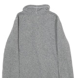 THE NORTH FACE Womens Grey Jacket M Polyester Plain Zip Outdoor Casual Warm