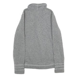 THE NORTH FACE Womens Grey Jacket M Polyester Plain Zip Outdoor Casual Warm