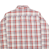 WRANGLER Mens Red & White Cotton Blend Plaid Shirt XL Classic Western Style