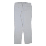 TOMMY HILFIGER Mens Cotton Blend White Regular Fit Straight Trousers W31 L29