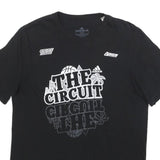 ADIDAS Mens Black The Circuit Graphic T-Shirt M Short Sleeve Crew Neck