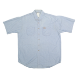 CARHARTT Mens Blue Cotton Blend Shirt XL Button Down Casual Workwear
