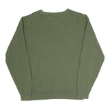 ELLESSE Womens Green Crew Neck Sweatshirt UK 12 Cotton Blend Casual Pullover