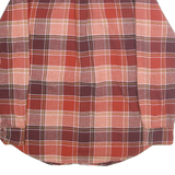 ST JOHNS BAY Mens Red & Burgundy Check Shirt M Classic Fit Cotton Casual