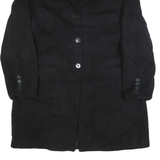 LAUREN RALPH LAUREN Womens Black Wool Button Jacket S Classic Tailored Blazer