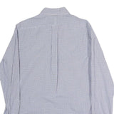 RALPH LAUREN Mens Blue Check Shirt M Cotton Button-Down Collar Long Sleeve