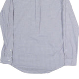 RALPH LAUREN Mens Blue Check Shirt M Cotton Button-Down Collar Long Sleeve