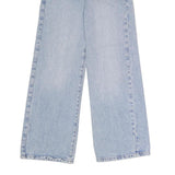 GARAGE DENIM Womens Jeans Blue Regular Wide-Leg Denim Light W24 L31 Classic Zip