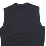 DOCKERS Mens Navy Blue Argyle Pattern V-Neck Basic Knit M Jumper Vest Acrylic