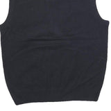 DOCKERS Mens Navy Blue Argyle Pattern V-Neck Basic Knit M Jumper Vest Acrylic