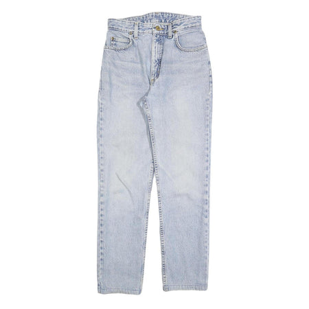 LEE Womens Slim Light Blue Denim Slim Jeans W28 L28 Zip Cotton Blend