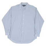 RALPH LAUREN Mens Blue & White Check Shirt XL Classic Fit Button Front Casual