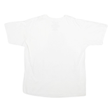 CHEMISTRY Mens White Graphic T-Shirt L Short Sleeve Crew Neck Cotton Print