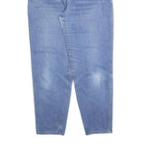 LEE Womens Blue Relaxed Straight Denim Medium W26 L29 Zip Jeans