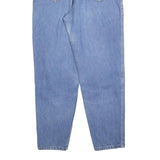 LEE Womens Blue Relaxed Straight Denim Medium W26 L29 Zip Jeans