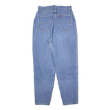 LEE Womens Blue Relaxed Straight Denim Medium W26 L29 Zip Jeans