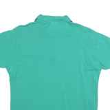 LACOSTE Mens Green Short Sleeve Plain Polo Shirt M Cotton Blend Classic