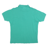 LACOSTE Mens Green Short Sleeve Plain Polo Shirt M Cotton Blend Classic