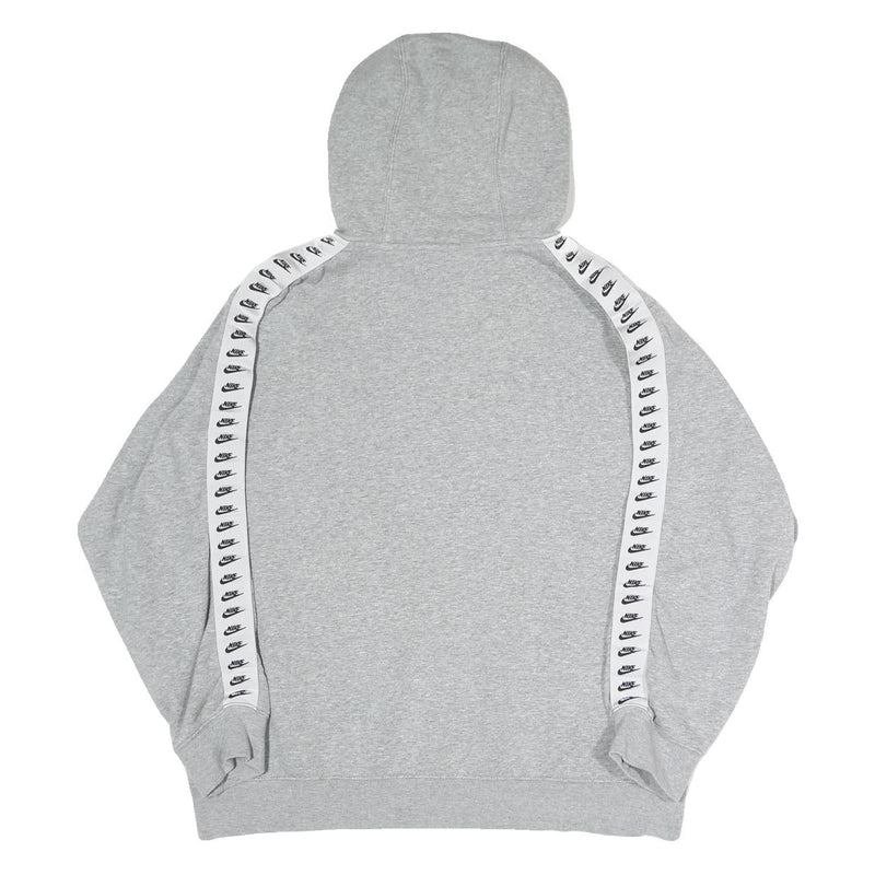 NIKE Womens Grey Hoodie L Cotton Blend Pullover Hooded Sweatshirt