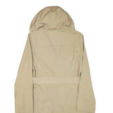 MICHAEL KORS Womens Beige Button Jacket M Polyester Blend Hooded Classic Trench