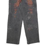 CARHARTT Womens Cotton Blend Black Relaxed Straight Trousers W28 L28 Durable